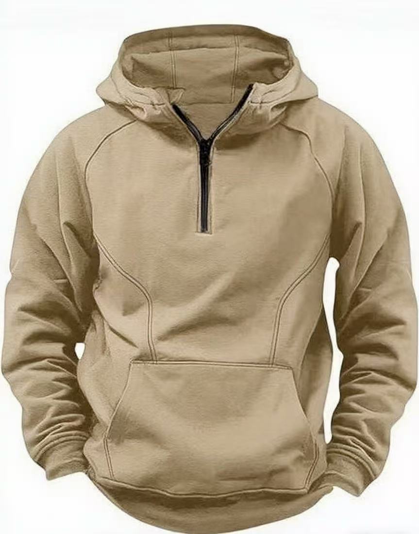 Hooded Retro Solid Color Distressed Sweater Long Sleeve Coat