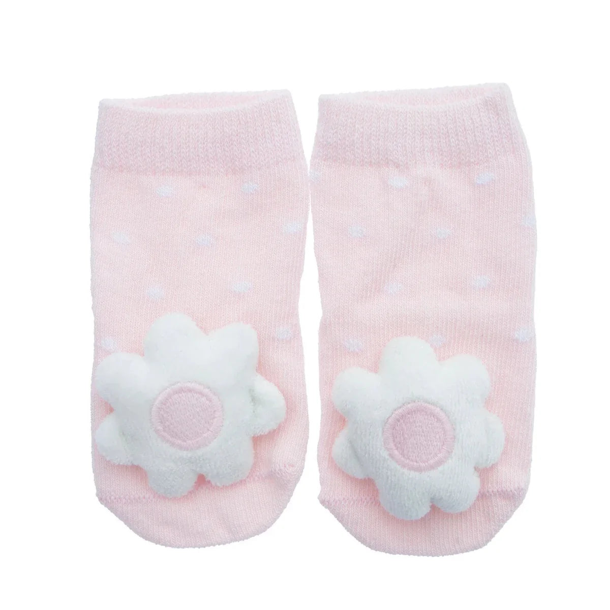 HelloBaby Floral Print Novelty Baby Socks (Newborn to 12 Months) - Pink