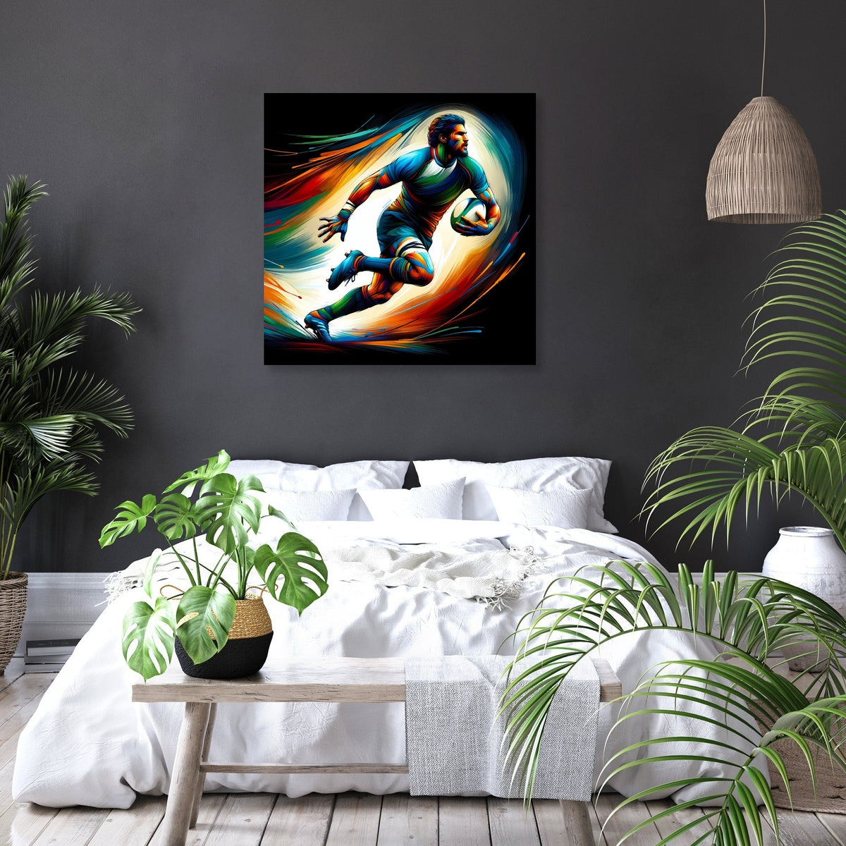 Rugby Action Canvas