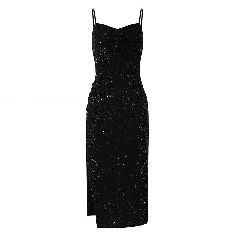 Slim Fit Slimming French Strap Dress Women