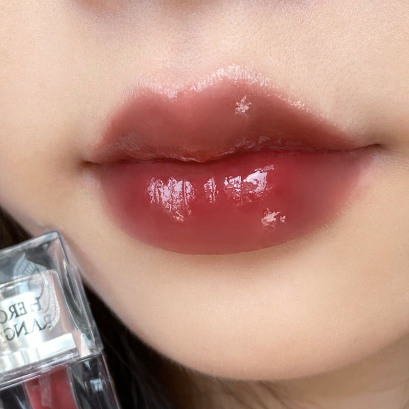 Moisturizing Transparent Long Lasting Color Rendering No Stain On Cup Film-forming Glass Lip Gloss