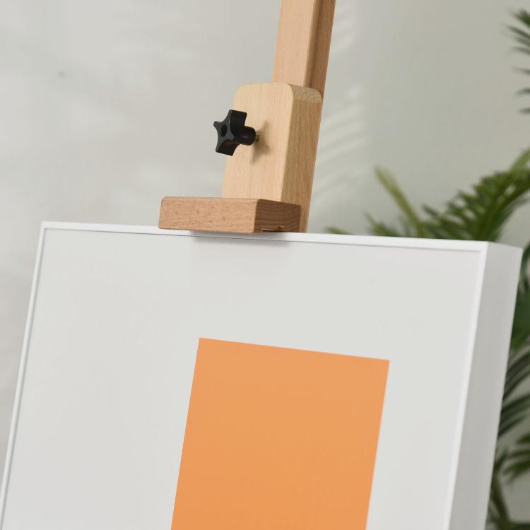 Wooden Easel Stand H-Frame Artist Easel with 171-230cm Adjustable Height and 0-80 Degrees Working Angles Beech Wood Art Easel for Displaying Painting Wedding Sign Nature Wood Finish