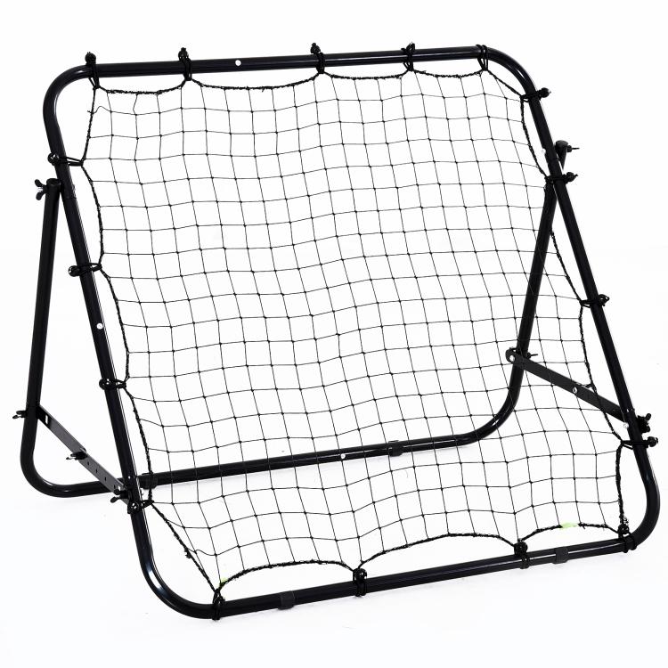 Adjustable Rebounder Net Kickback Target Goal for Teens Adults Training, Black