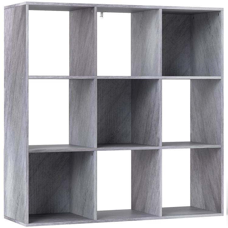 Nine-Cube Storage Shelf - Marble Grey
