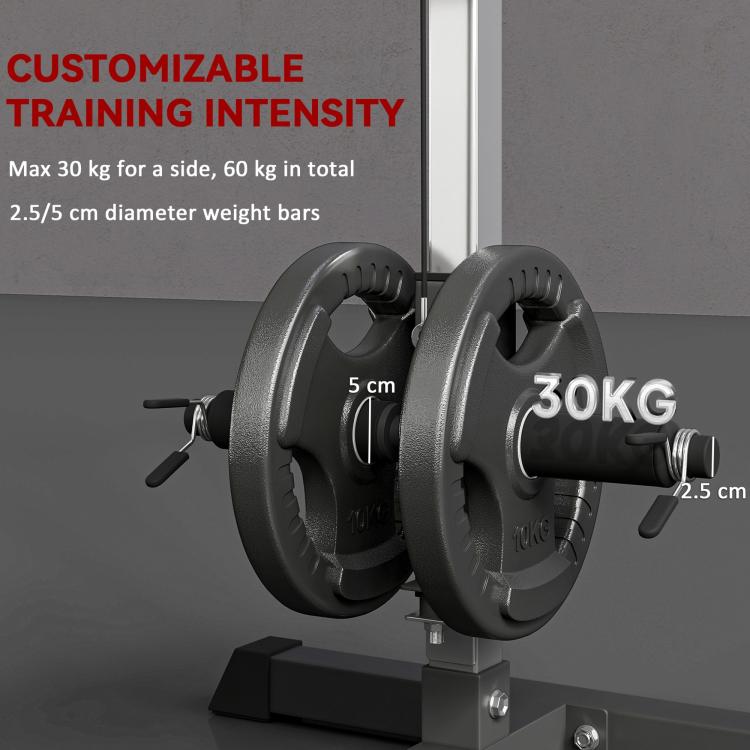 Exercise Pulley Machine Power Tower with Adjustable Seat Cable Positions