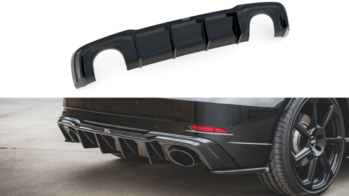 Maxton Design - Aftermarket  REAR VALANCE V.2 AUDI RS3 8V SPORTBACK FACELIFT (2017-UP)