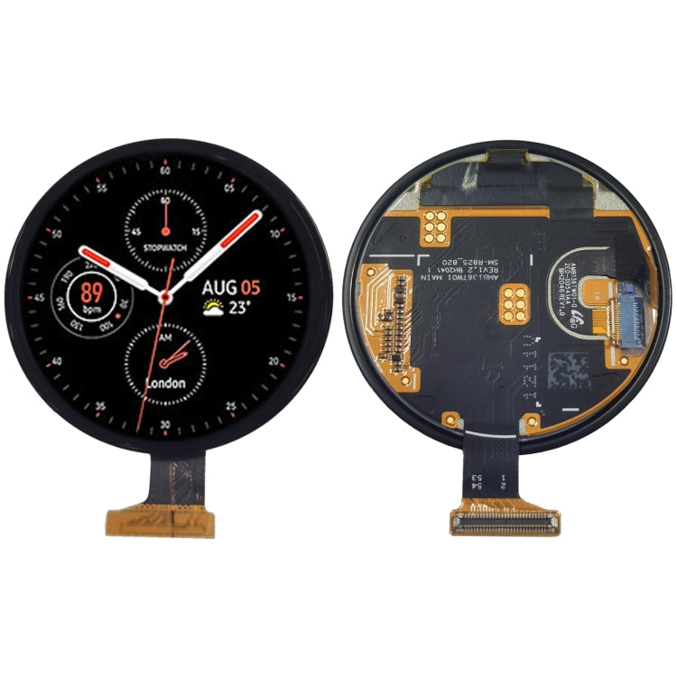 For Samsung Galaxy Watch Active2 44mm SM-R820 825 Original LCD Screen and Digitizer Full Assembly, Compatible with Samsung Panel, For Samsung Galaxy Watch Active2 44mm
