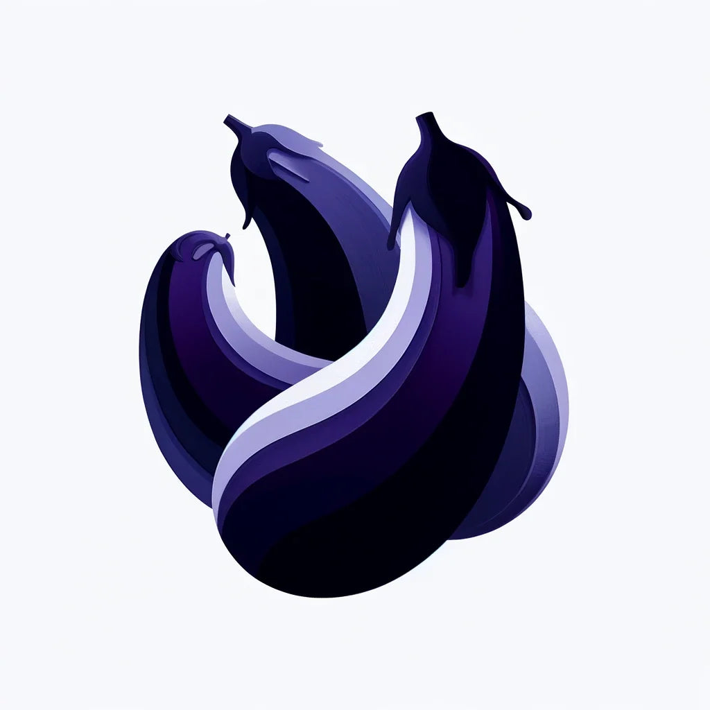 Abstract Aubergine Assembly Canvas