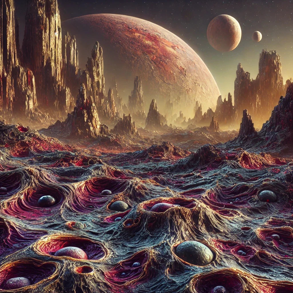 Alien Terrain Canvas