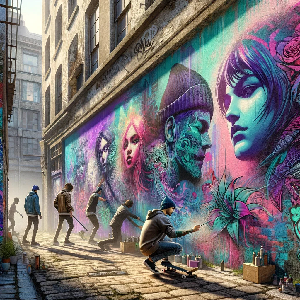 Alleyway Artistry Canvas