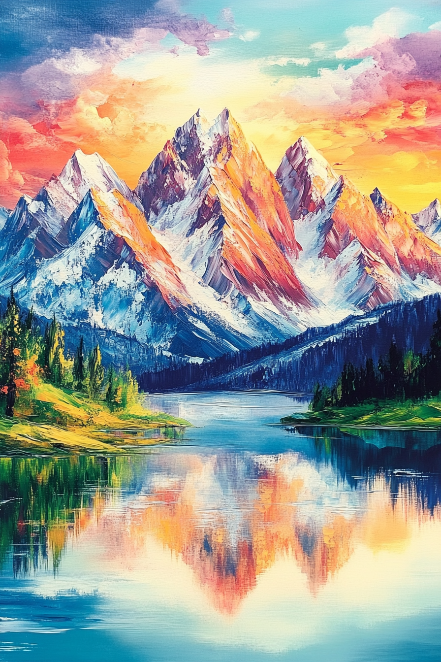 Alpine Sunset Canvas