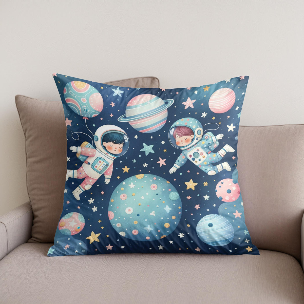 Astronaut Adventures Cotton Cushion