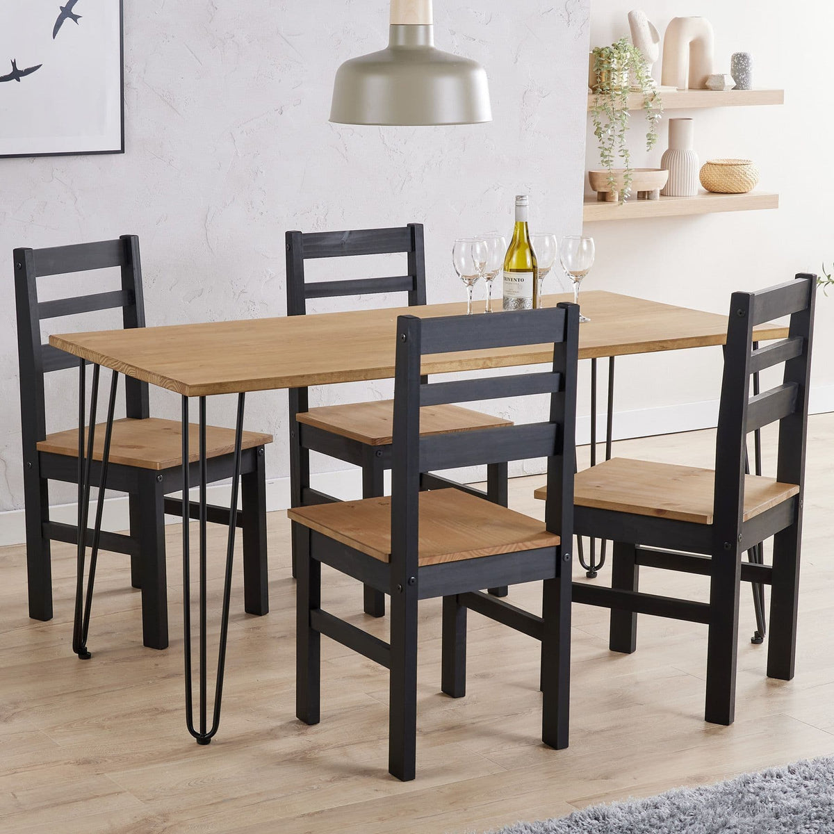 Augusta Pine Rectangular Dining Table 1500mm