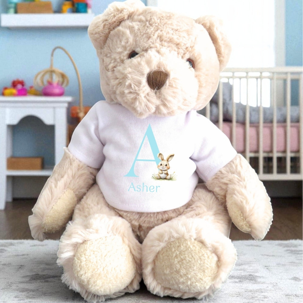 Personalised 1st Birthday Gold Balloon Gift Hamper Baby Gift Box - Teddy & Vest