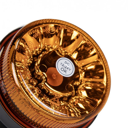 Truck LED ECE R65 LED Low Profile Flashing Beacon Amber - Flexi DIN