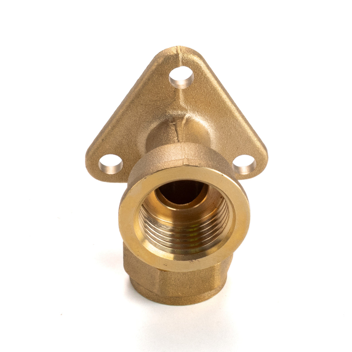15mm Brass Wall Flange Kit with Lever Tap with Hose Barb and Side Lock