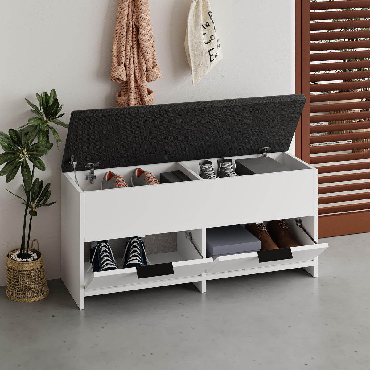 Cove Modern Shoe Storage Bench