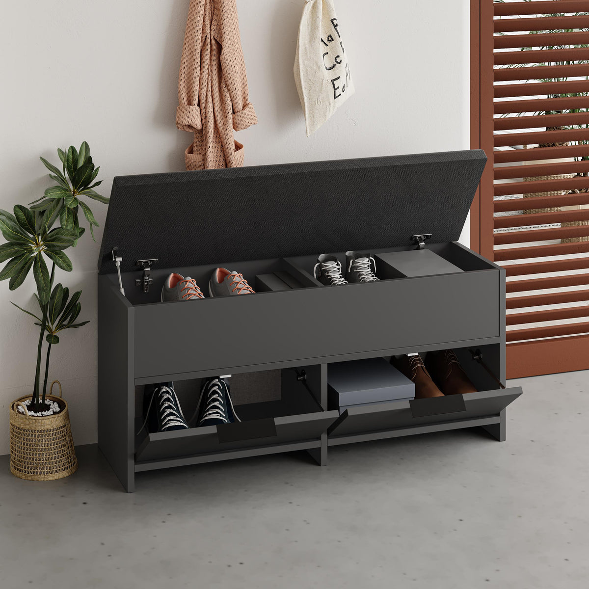 Cove Modern Shoe Storage Bench