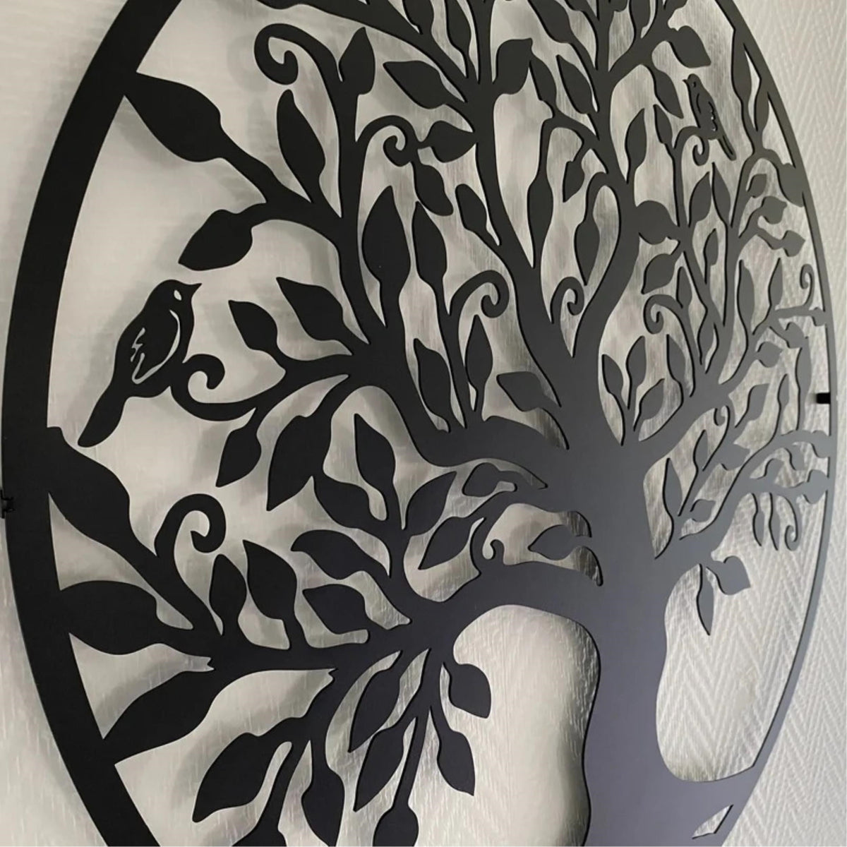 Metal Wall Art- Tree with Birds 45cm
