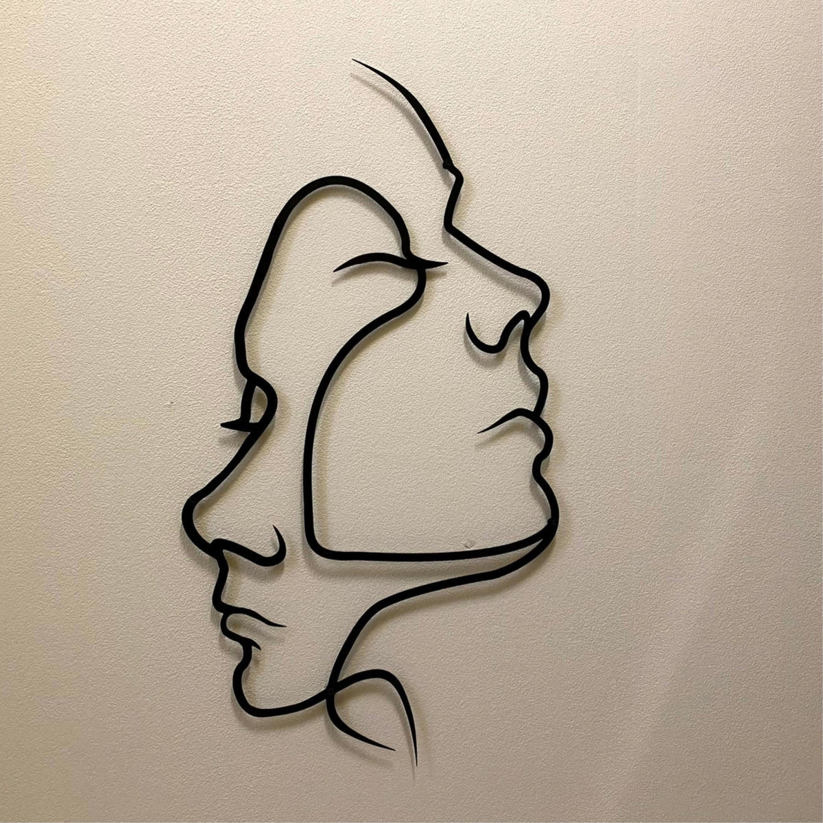 Metal Wall Art -Two Face 95x53 Cm