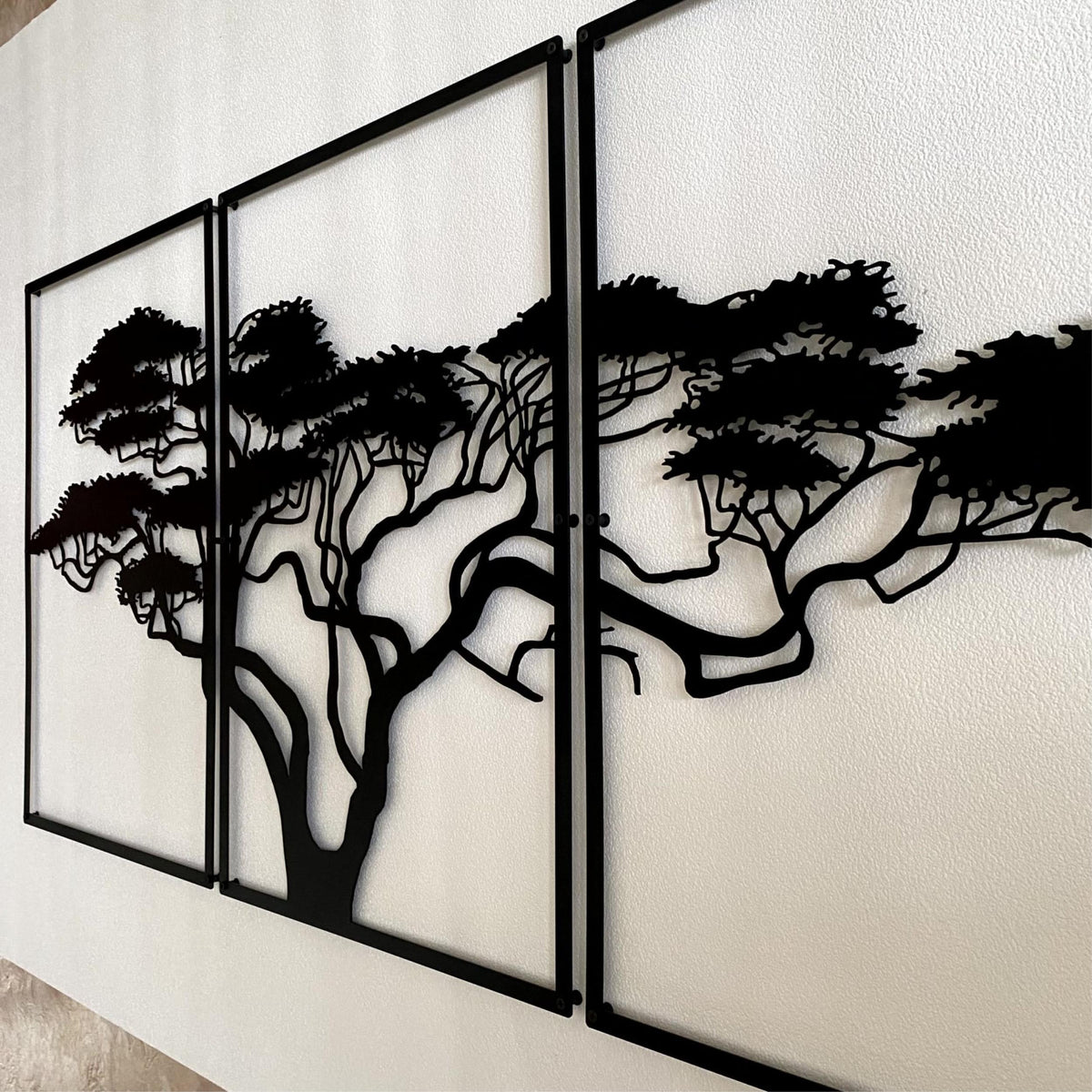 Metal Wall Art - African Tree 120x60cm