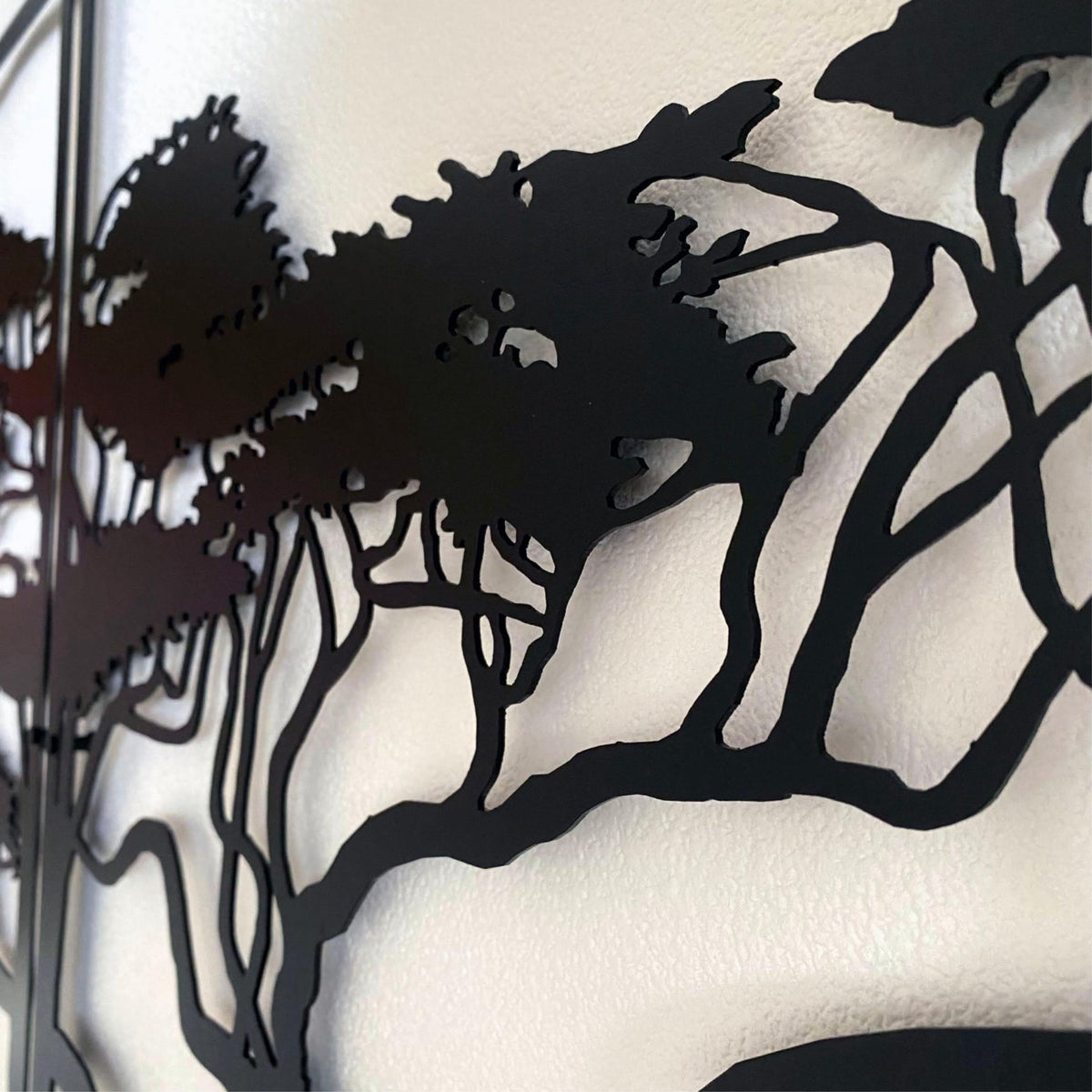 Metal Wall Art - African Tree 120x60cm