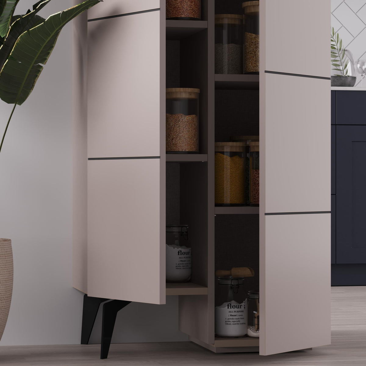 Stair Modern Hallway Storage - Multipurpose Cabinet 156 x 62 x 37 cm