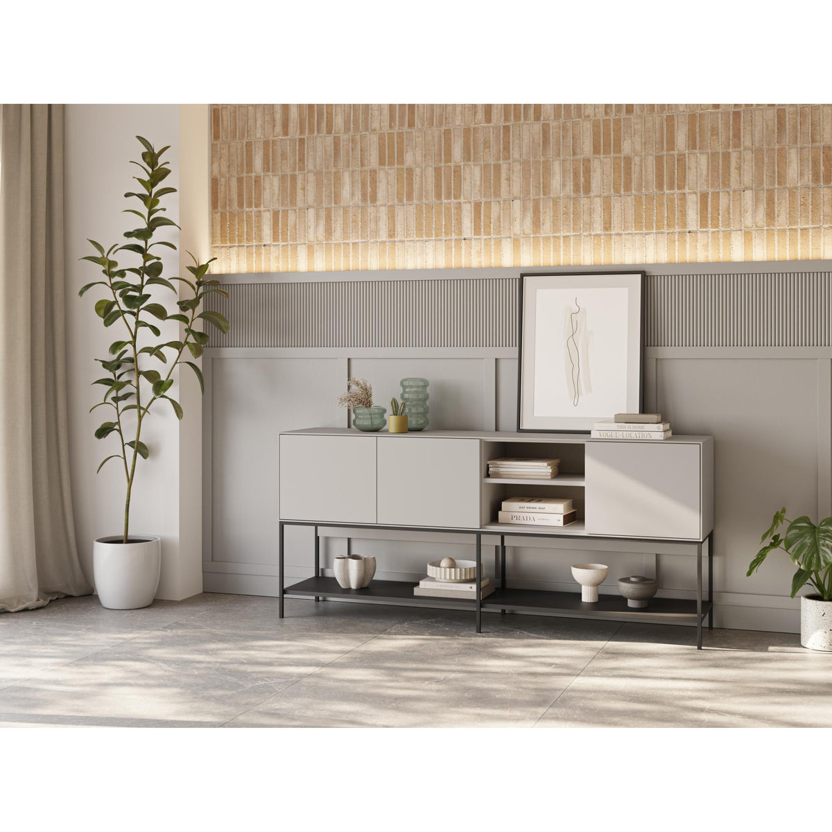 Amira Console Table – 180cm – Modern Sideboard & Storage Unit