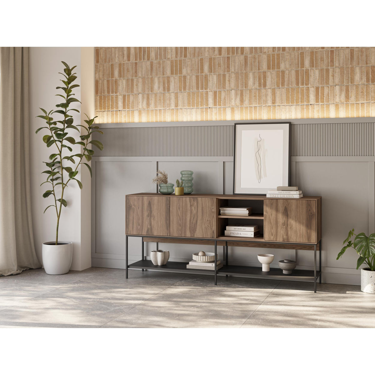 Amira Console Table – 180cm – Modern Sideboard & Storage Unit