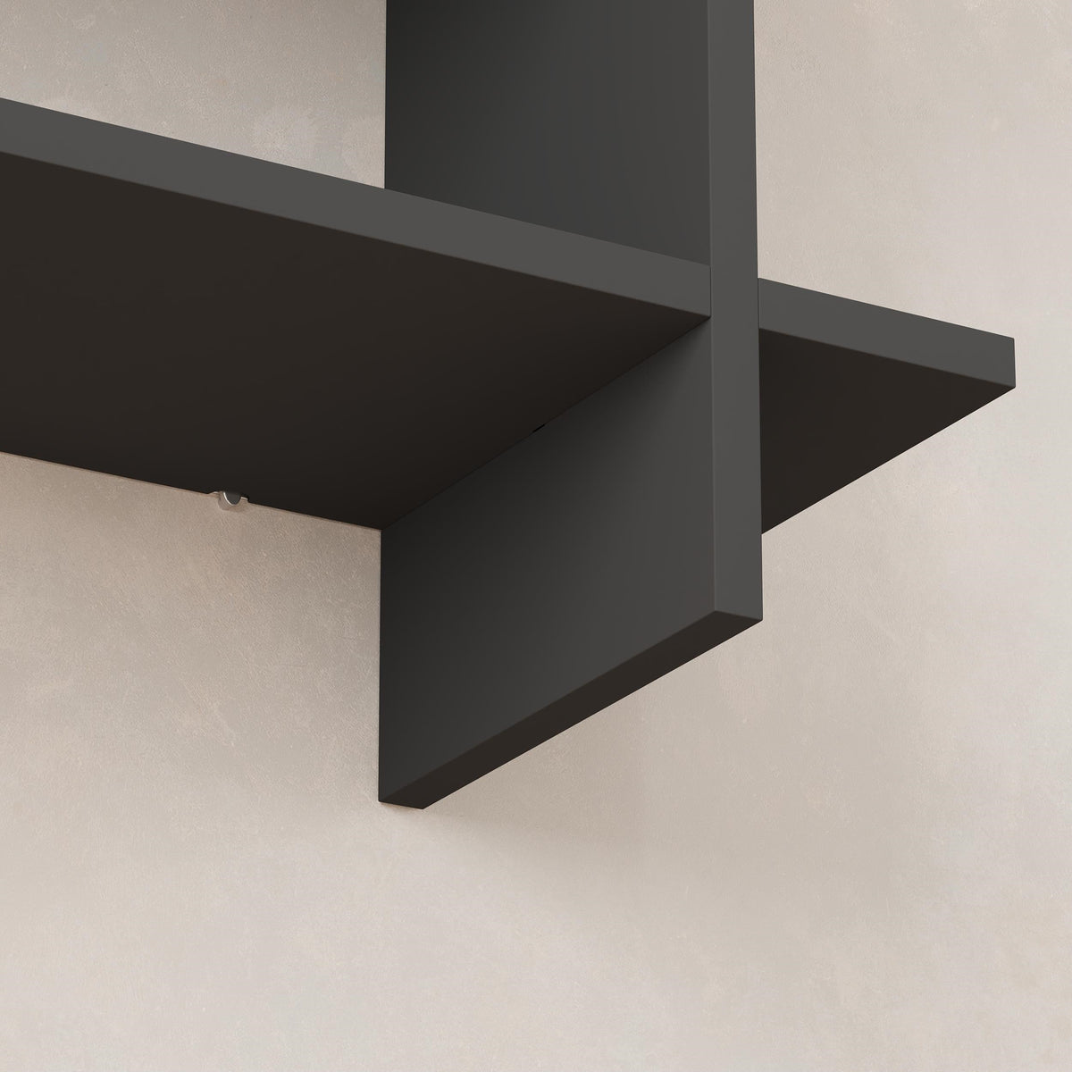 Paralel Wall Bookcase 70cm – 2-Tier Wall Mounted Bookcase Display Unit