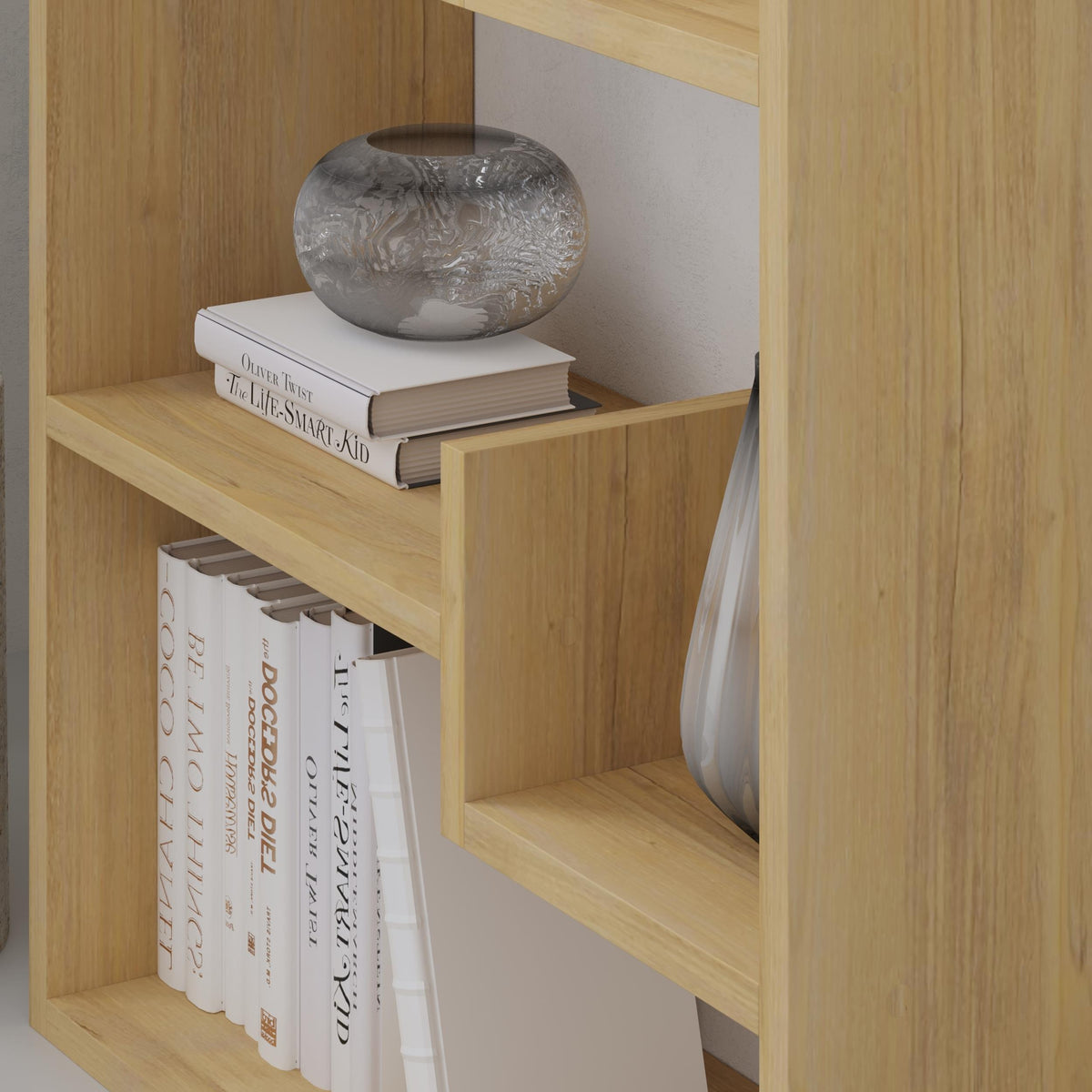 Oppa Modern Bookcase Display Unit Tall 162.4cm