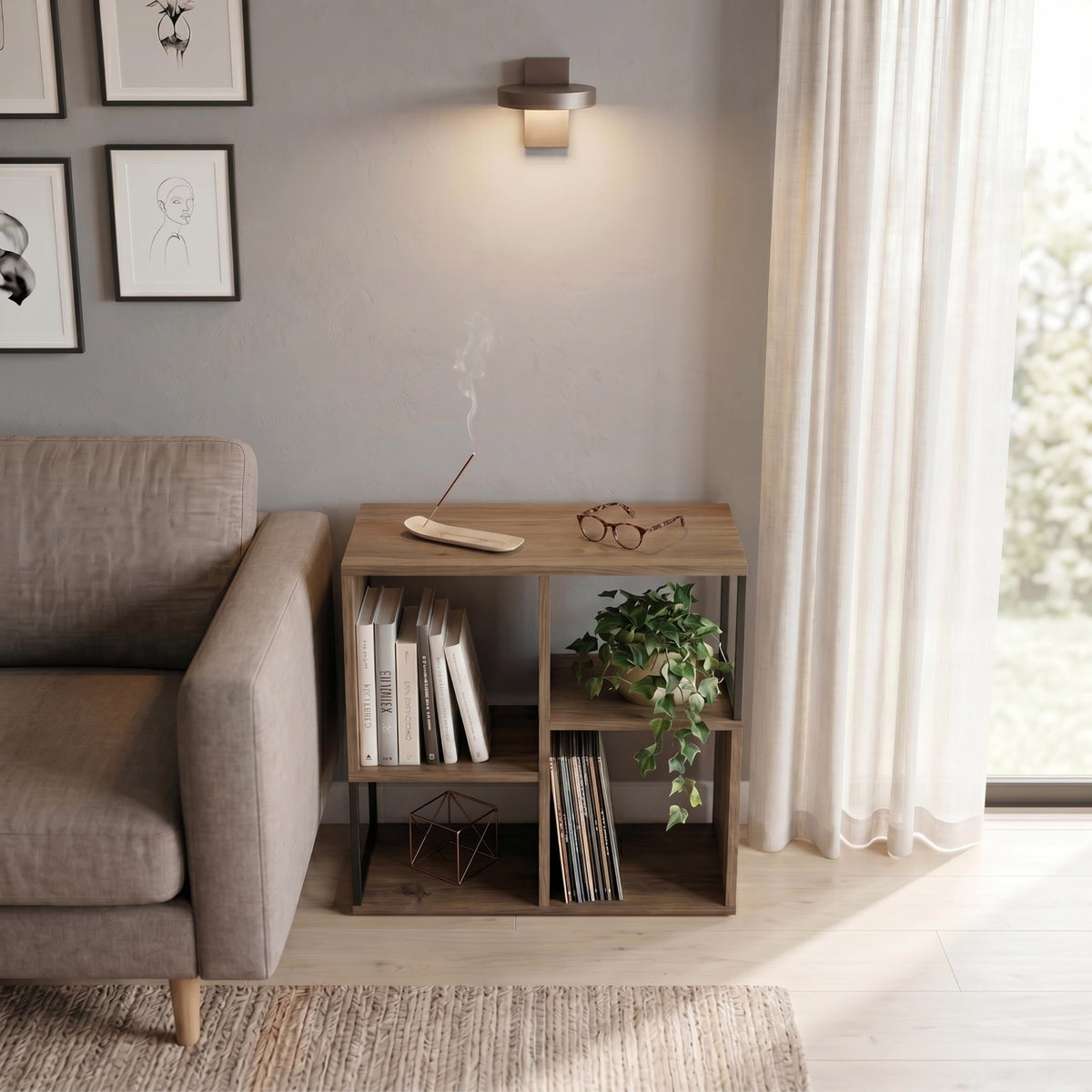 Bolton Mini Bookcase Side Table