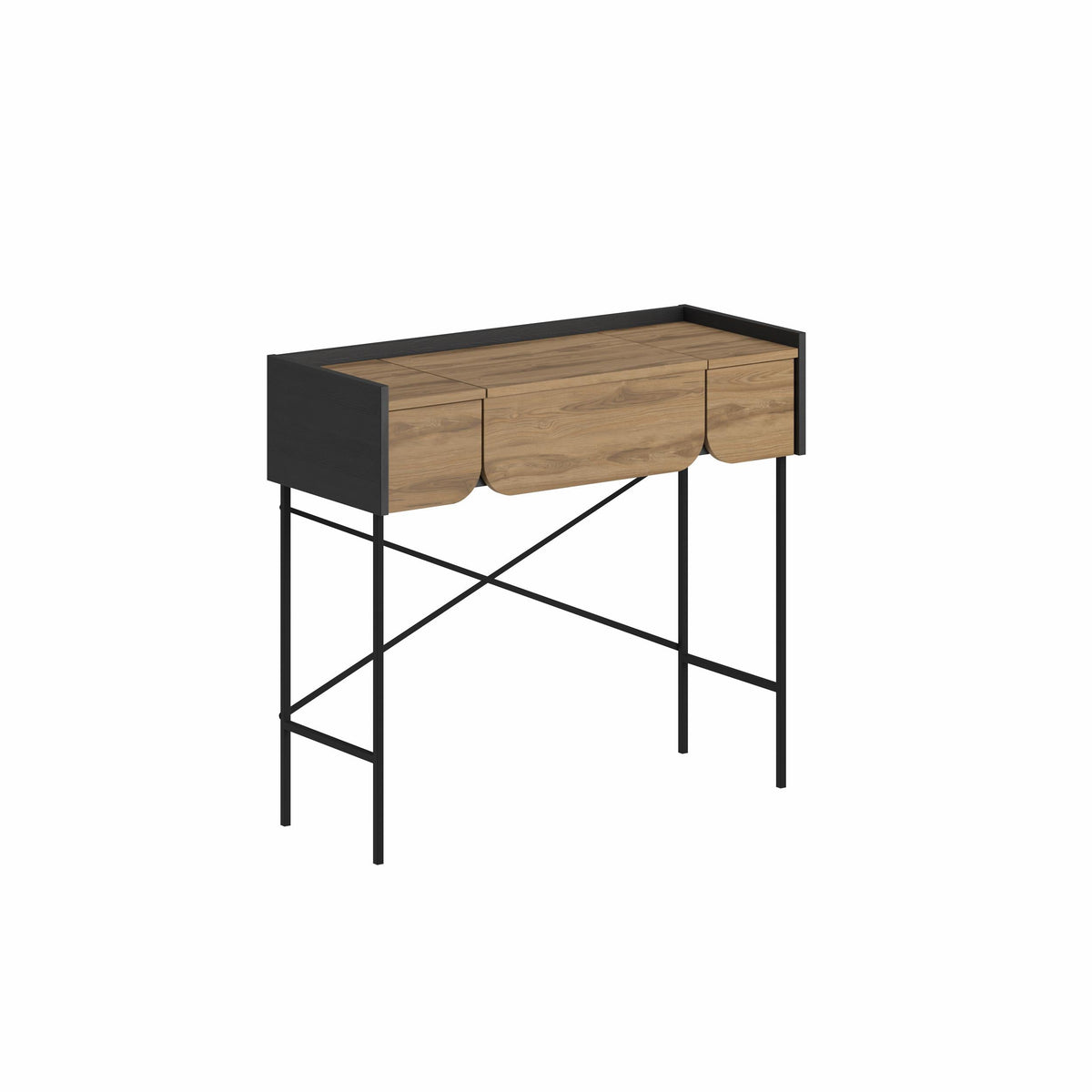 Terra Dressing Table with Mirror and 2 Drawers