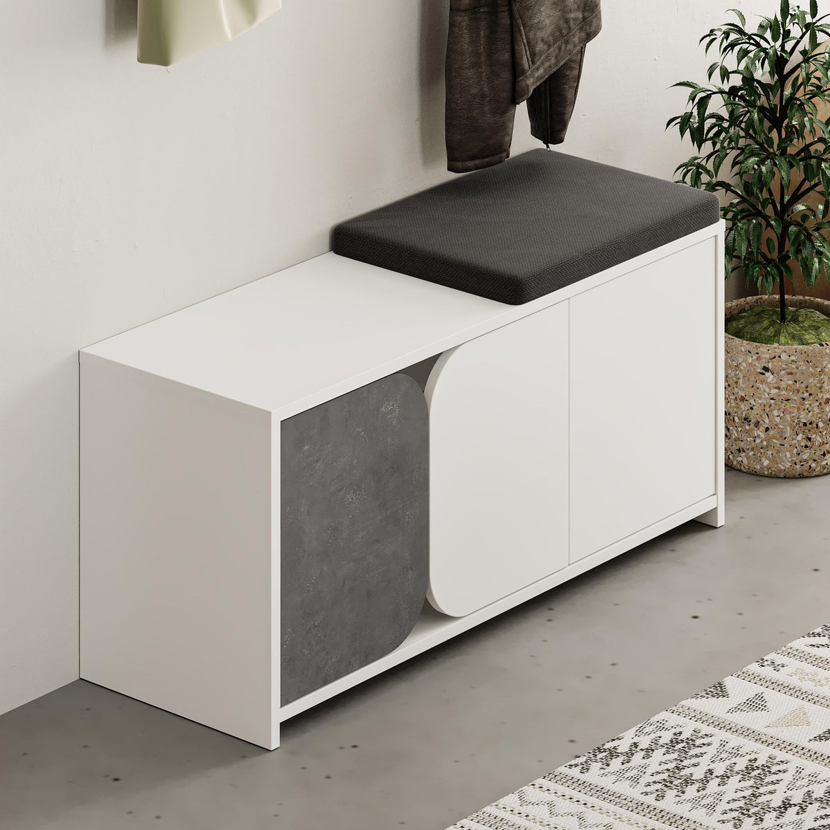 Moni Hallway Shoe Cabinet and Hanger Set