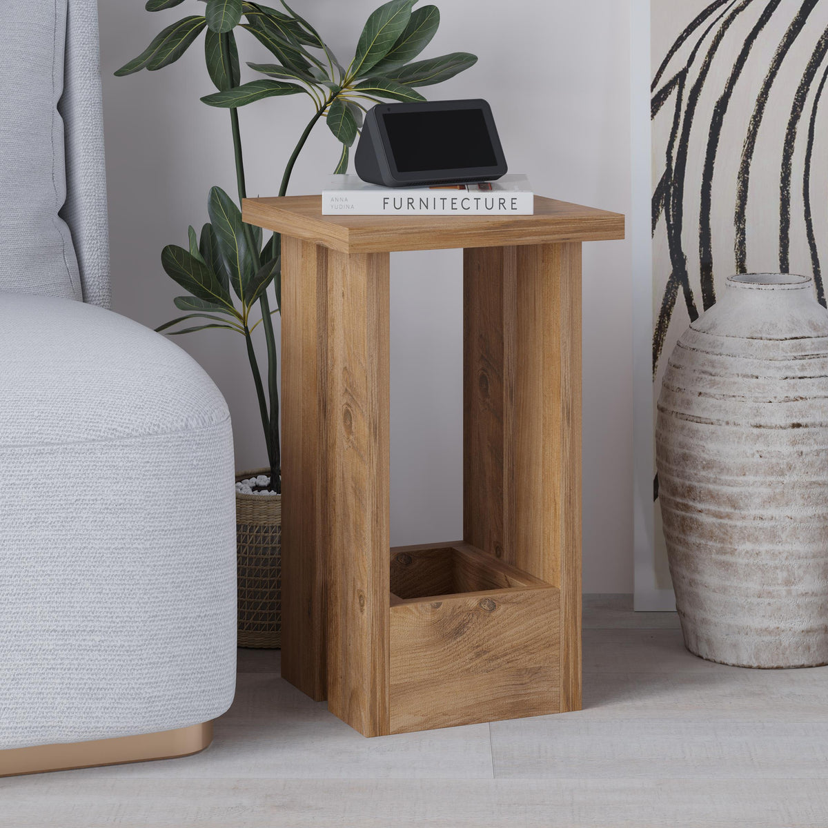 Tasos Side Table – Modern Compact Side Table for Bedside & Sofa