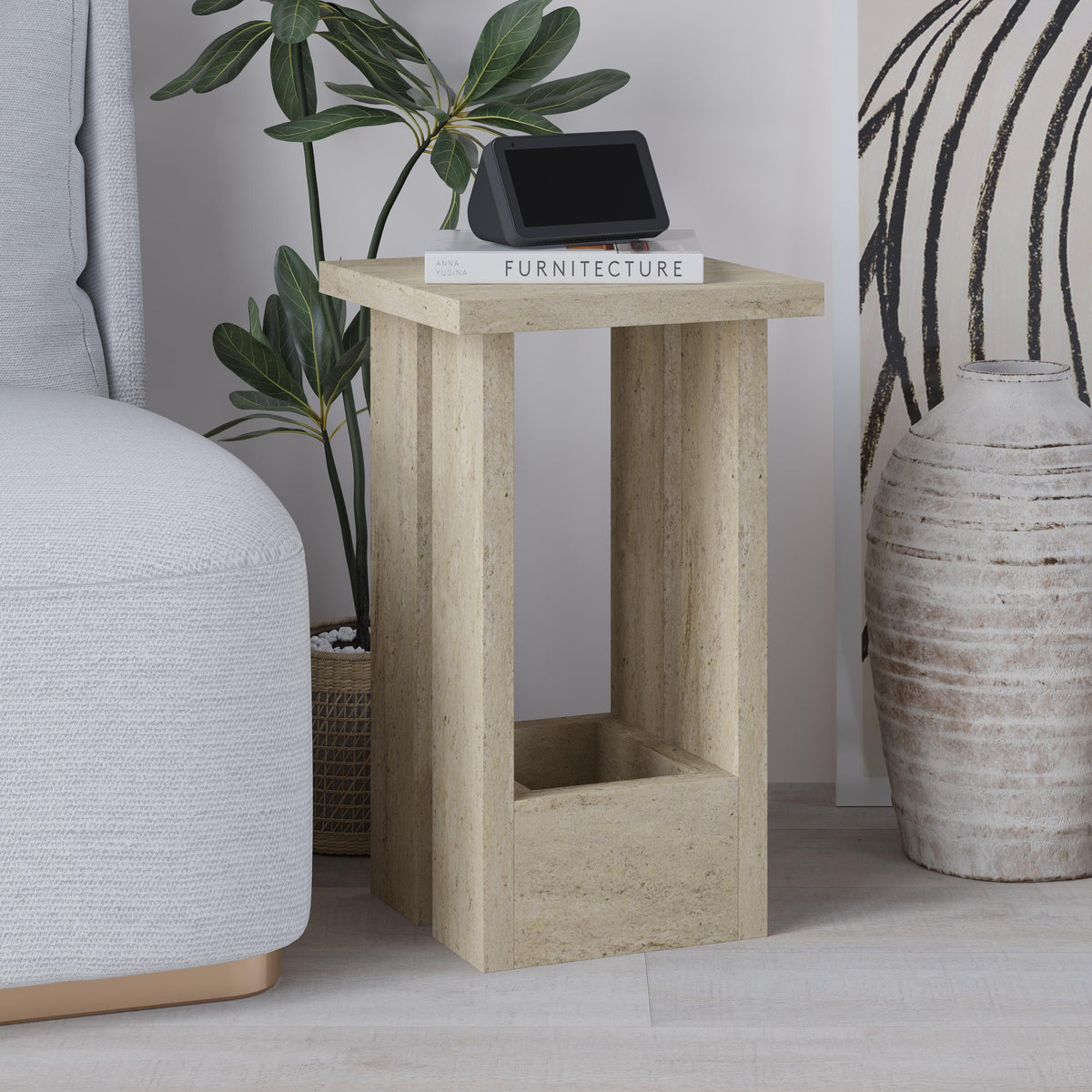 Tasos Side Table – Modern Compact Side Table for Bedside & Sofa