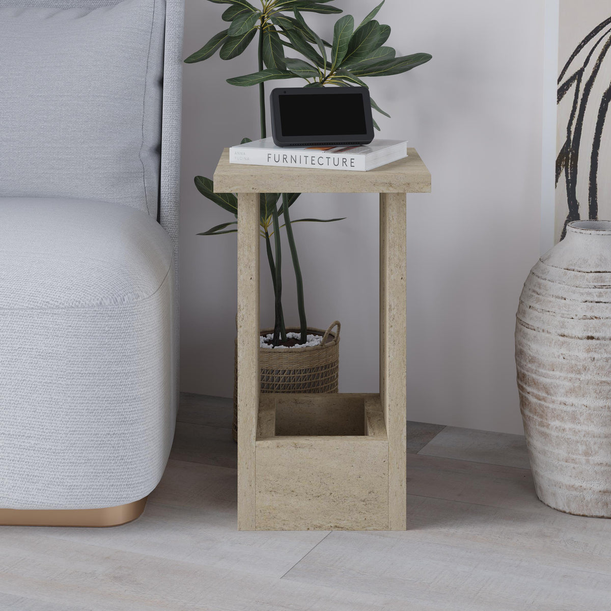 Tasos Side Table – Modern Compact Side Table for Bedside & Sofa