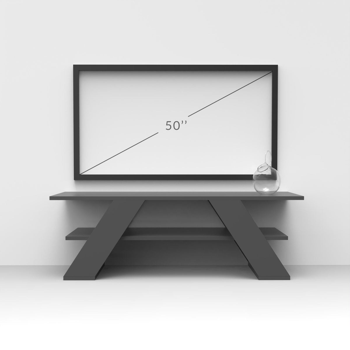 Farfalla Modern TV Stand Multimedia Centre TV Unit With Shelves 120cm