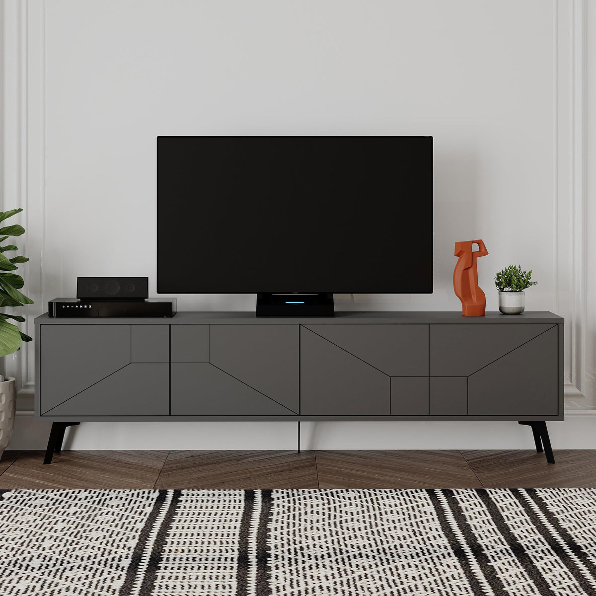 Dune Modern TV Stand With Storage Cabinet 180cm