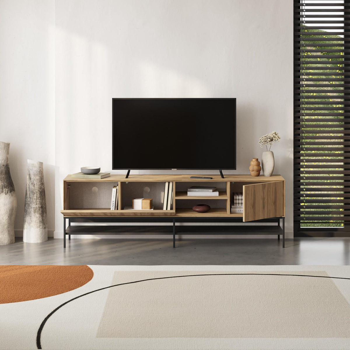 Amira TV Unit – Modern TV Stand with Storage – Multiple Colours