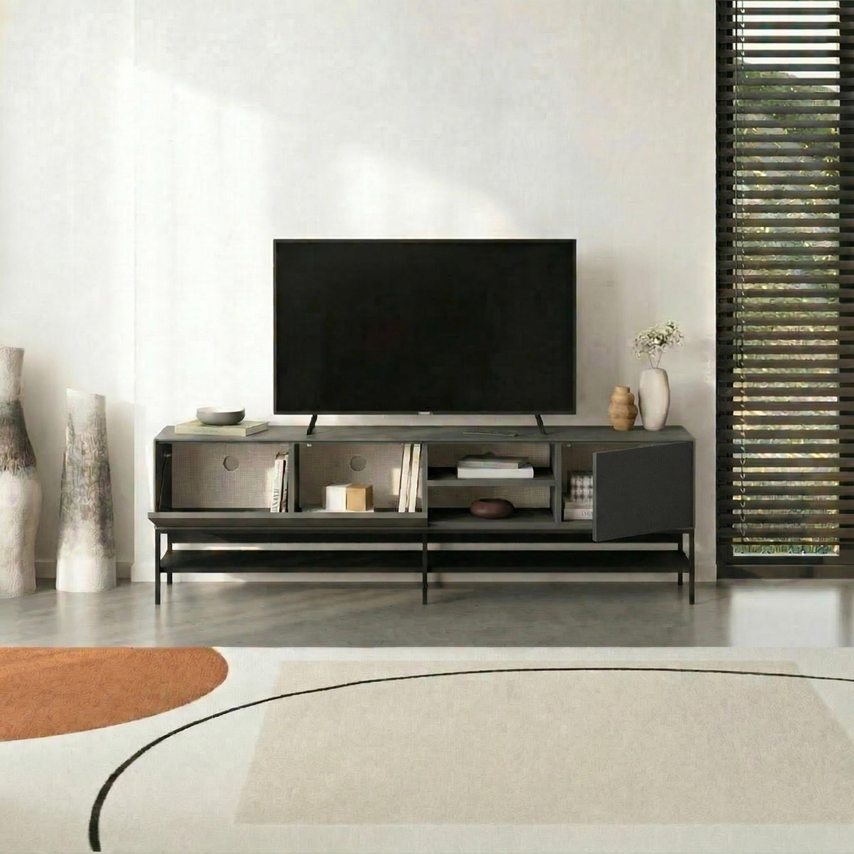 Amira TV Unit – Modern TV Stand with Storage – Multiple Colours