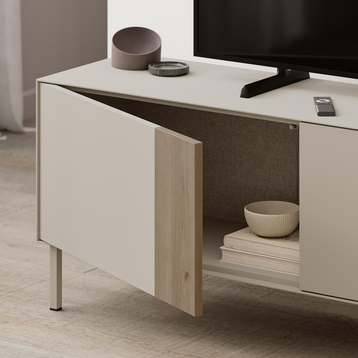 Vena Tv Unit 3 Doors-Open Shelves 180 cm