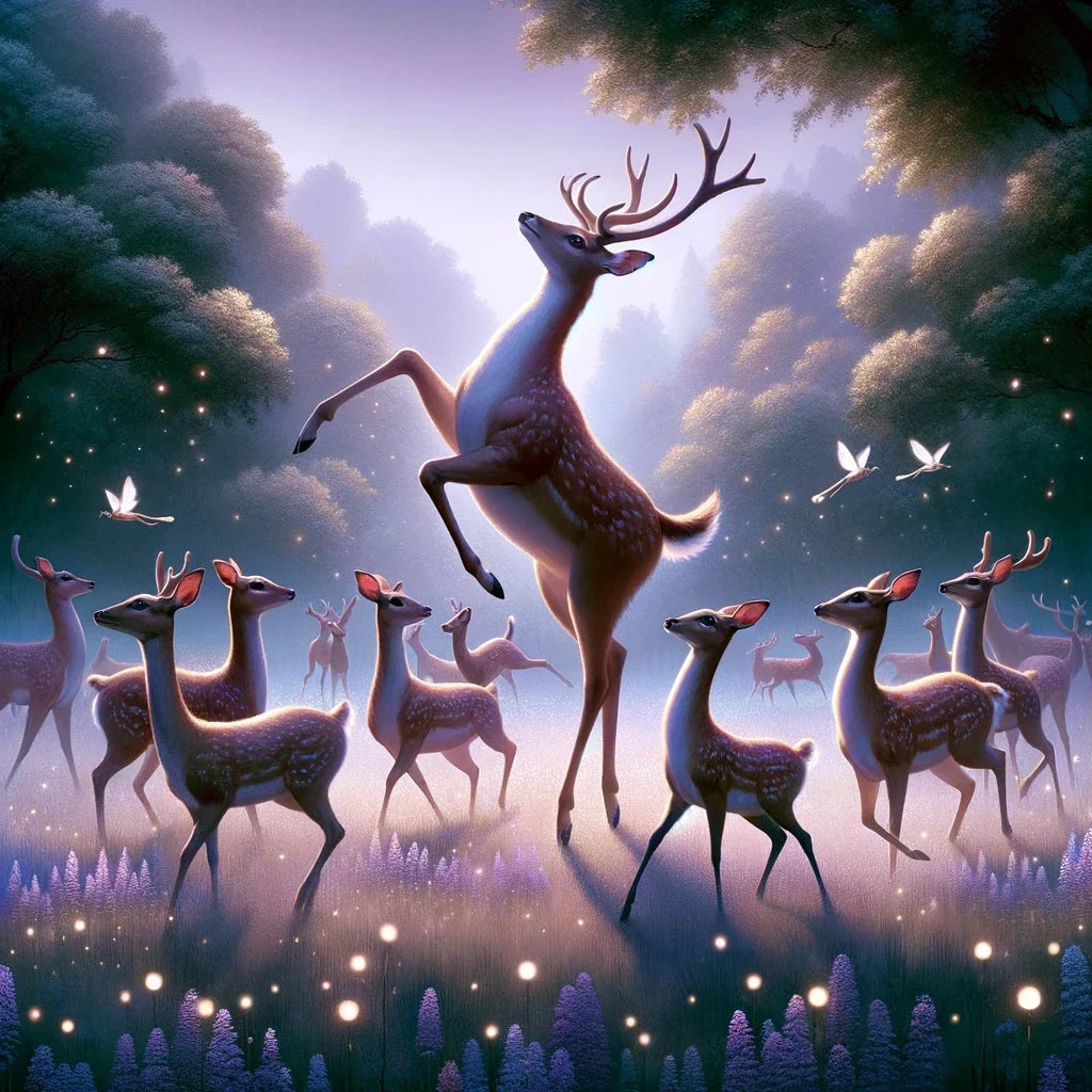 Ballet Deer Canvas