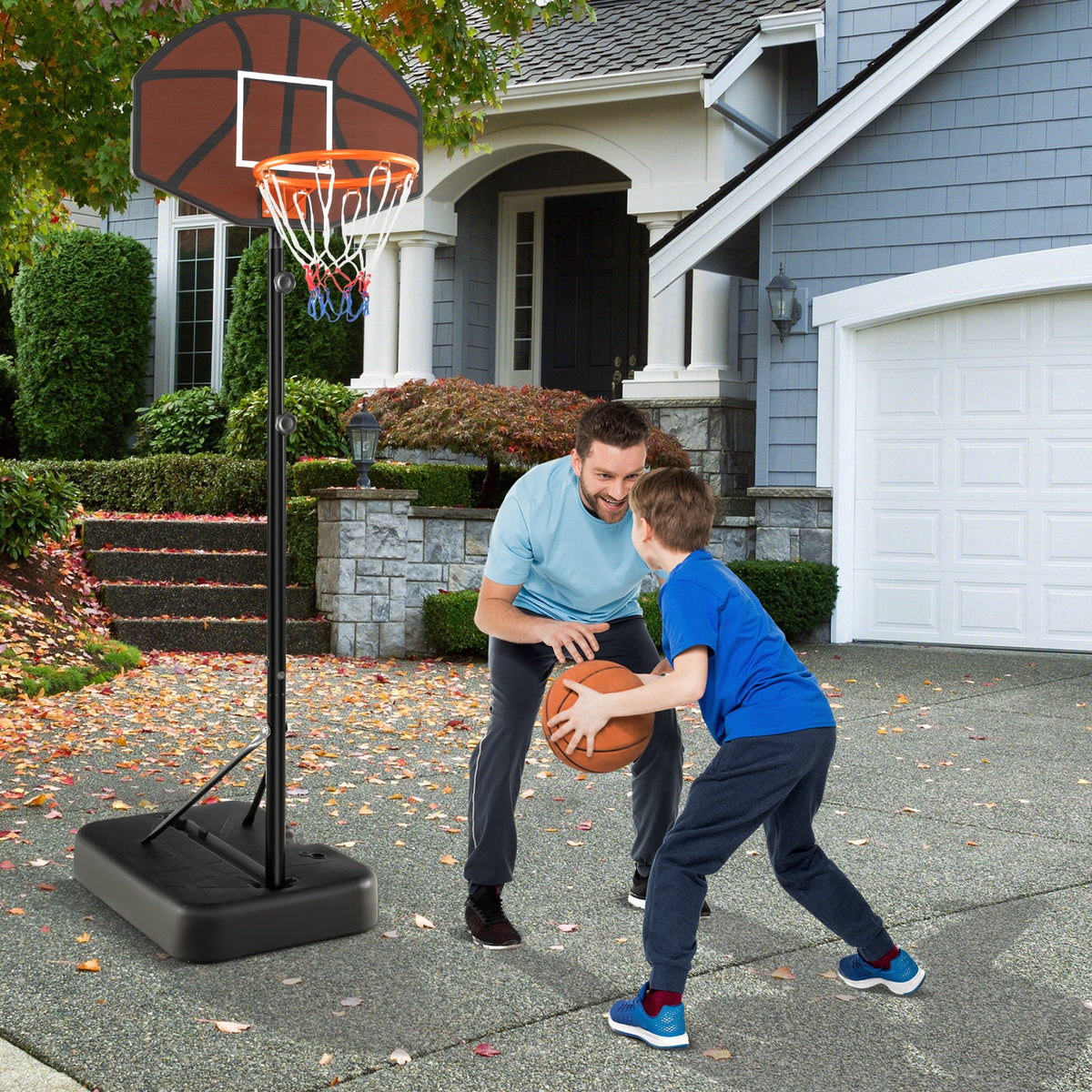 Basketball Hoop 5.6-6.5 FT Height Adjustable for Kids
