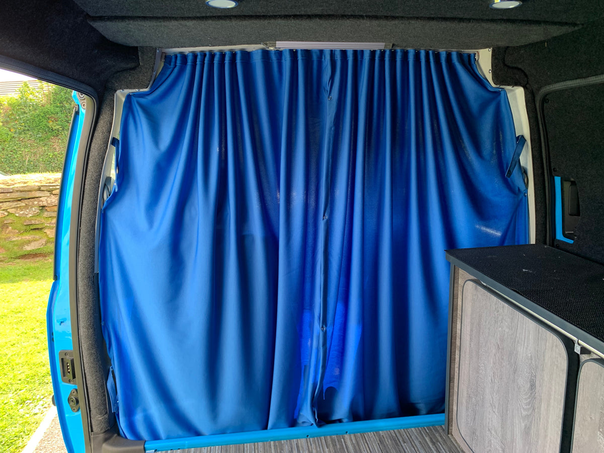 For VW T6/T6.1 Transporter Cab Divider Curtain Kit with Rail Premium Quality - Van-X