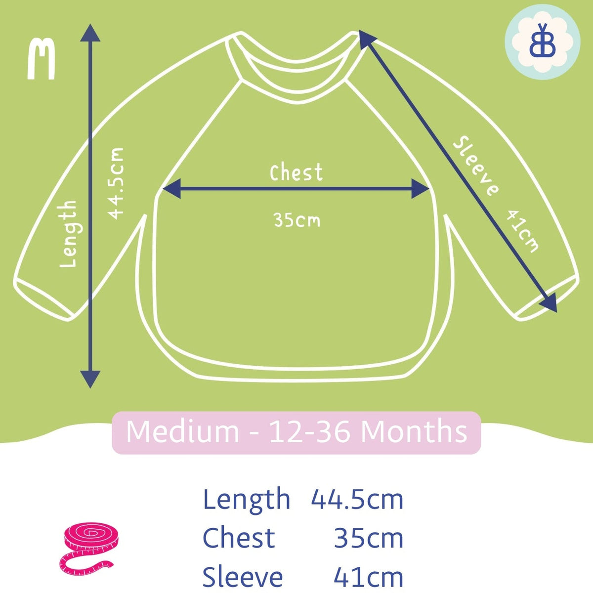 Long Sleeved Baby Bib - Rainbow print