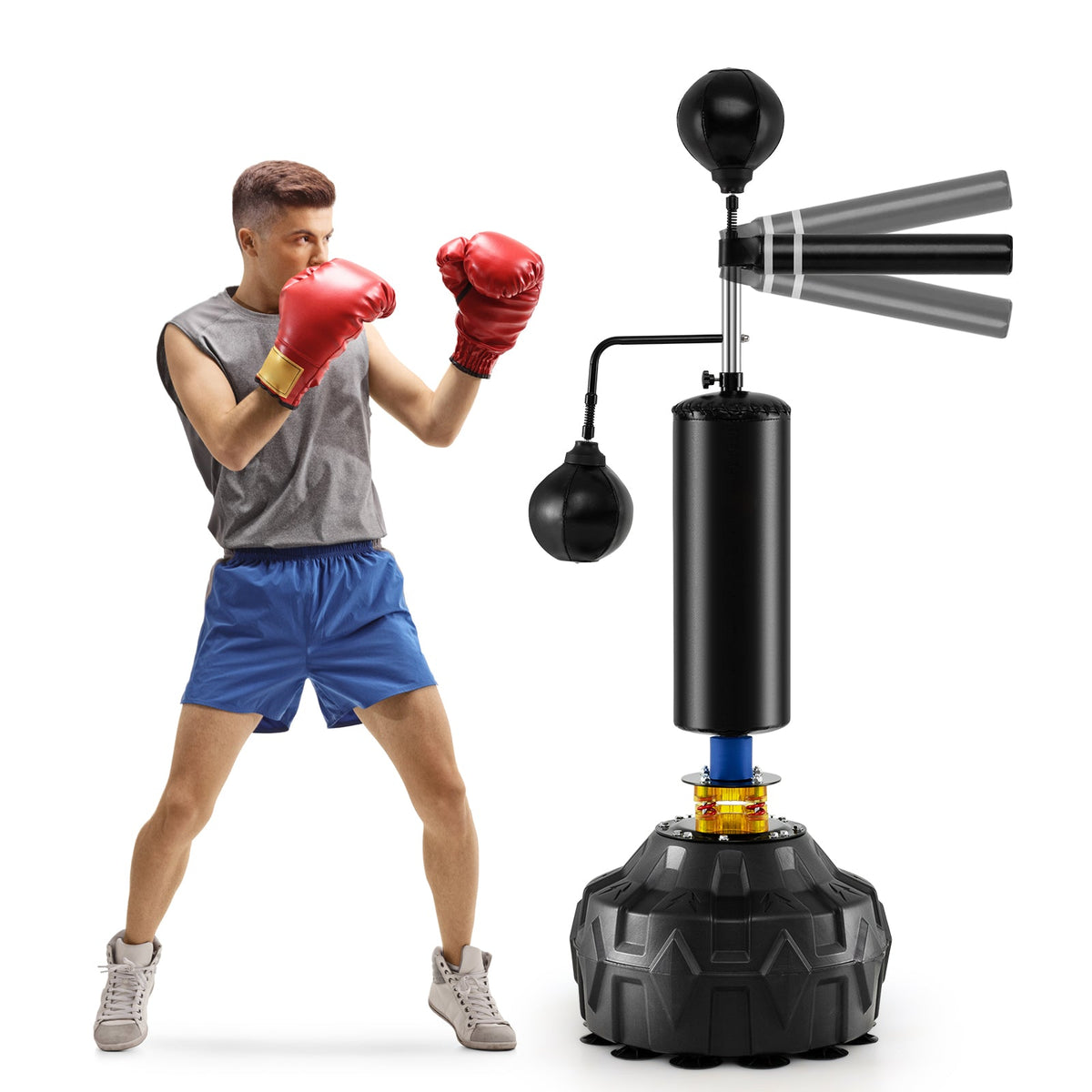 Boxing Speed Trainer Freestanding 360° Spinning Bar