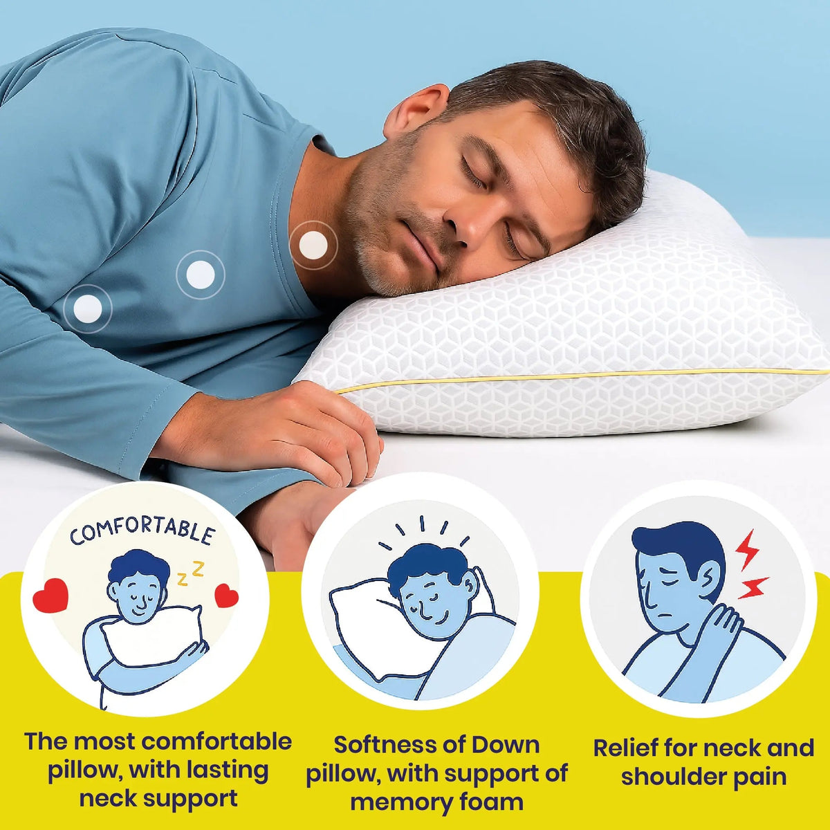 Brightr Stella The Best Pillow for Neck & Shoulder Pains