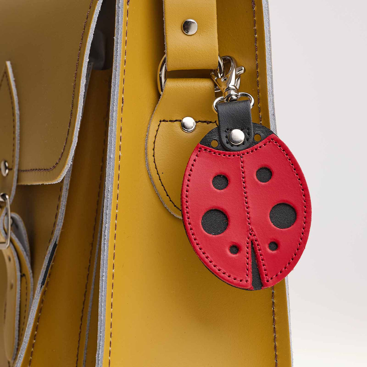 Zatchels Handmade Leather Ladybird Bag Charm