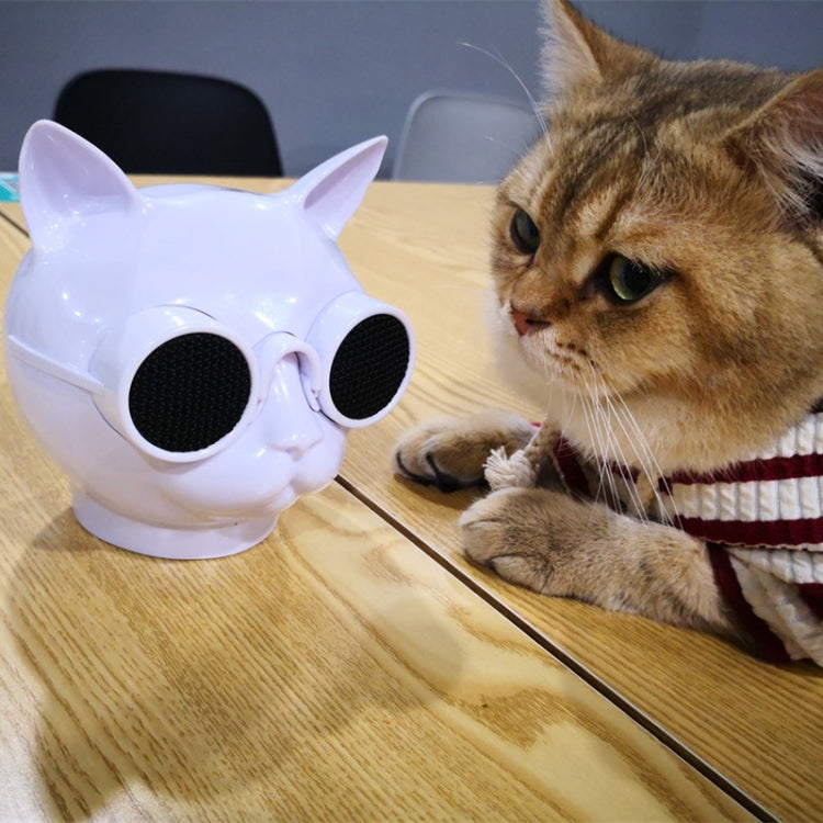 T8 Mini Cat Shape Stereo Wireless Bluetooth Speaker, Support Hands-free / TF Card / FM